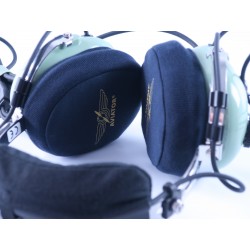 David Clark Pilot Aviation Headset Earseal Black Cotton Covers Ear Seals Hygiene 